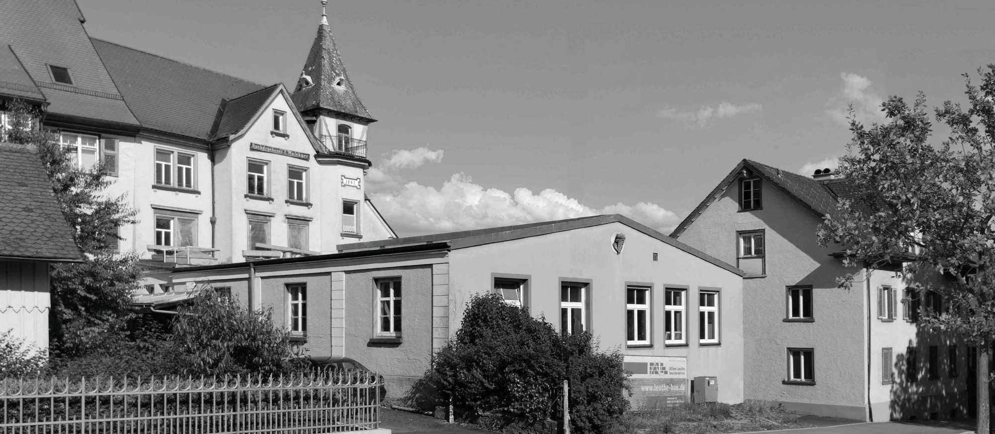 Geb&auml;udeensemble in Wangen vor der Sanierung